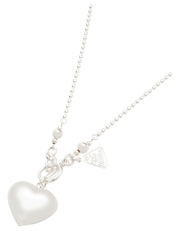 Sterling Silver Heart Pendant With Fob Clasp 3 Sterling Silver Heart Pendant With Fob Clasp - Image 3